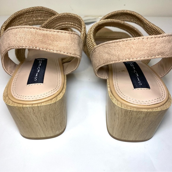 Steven by Steve Madden‎ Radar Woven Crisscross Slingback Sandals Tan Women's 10 - Picture 4 of 8